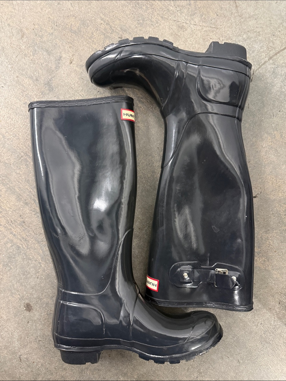Hunter Gloss Tall Women's Rain Boots - Picture 5 of 5